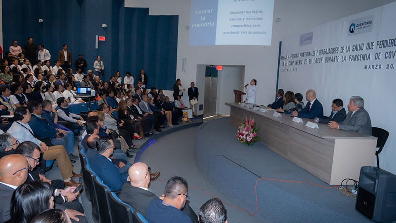 Realizan homenaje a las Profesionales y Trabajadoras de la Salud de Querétaro que fallecieron por COVID-19 