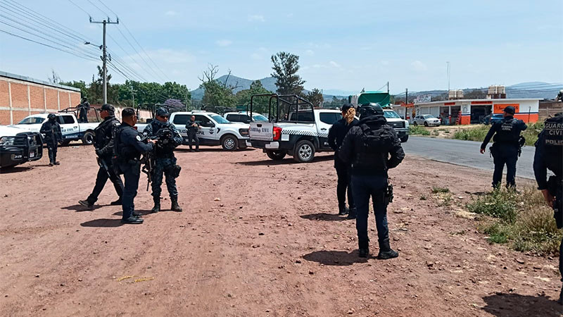 En Irimbo, Michoacán se moviliza policía tras reporte de balacera 