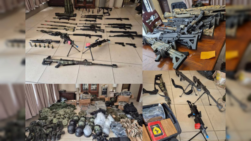 Golpe a seguridad del Mencho en Jalisco: Aseguran al CJNG 86 mil cartuchos, bazucas, lanza cohetes y más de cien armas y explosivos en operativos federales 