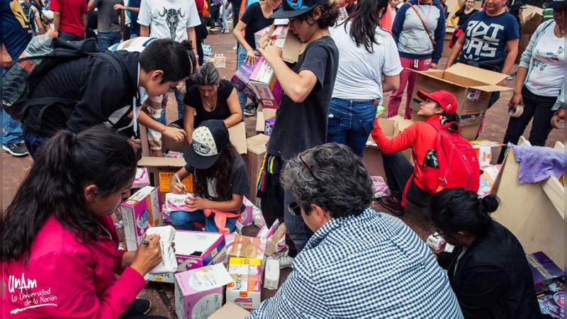 La UNAM abre centro de acopio en apoyo a la caravana migrante