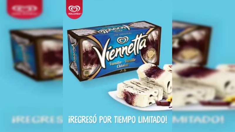 Anuncian el regreso de Viennetta 