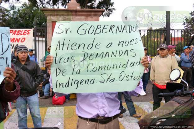 Habitantes De Ostula Se Manifiestan En Morelia Exigen Libertad De Ceme Verd A Y Esclarecer