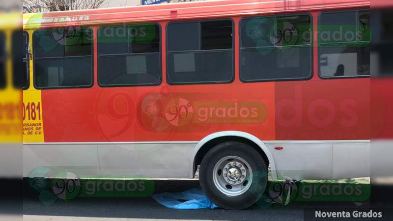 Muere atropellado por autobús en Celaya, Guanajuato 