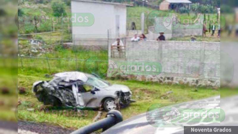 Mueren dos adolescentes en un accidente en Tiripetío, Michoacán 