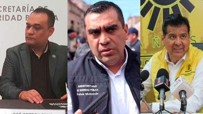 Suenan José Ortega Silva, Carlos Gómez Arrieta y Juan Bernardo Corona para la SSP de Michoacán  